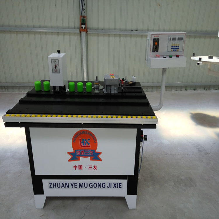 板式家具電腦拐角桌封邊機(jī)手動封修一體機(jī)
