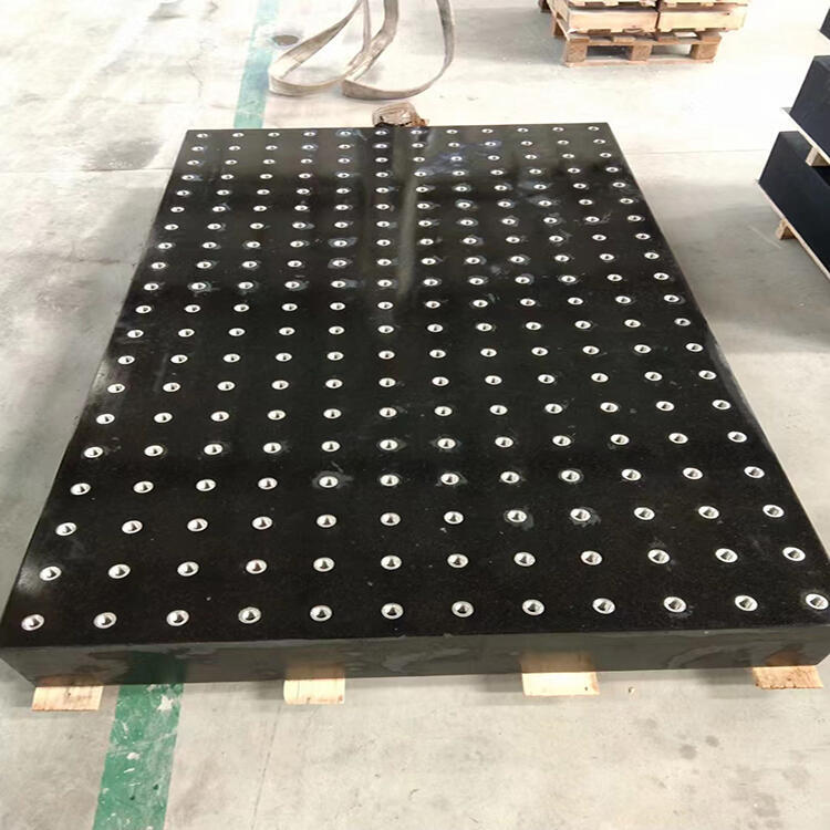大理石平板打孔檢驗(yàn)測(cè)量工作平臺(tái)花崗石龍門床身立柱底座機(jī)械構(gòu)件