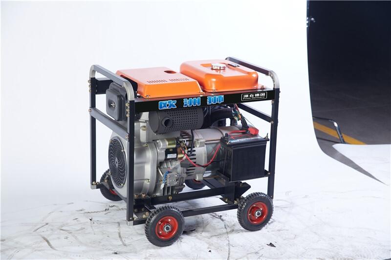 抬著焊接190A發(fā)電電焊機(jī)