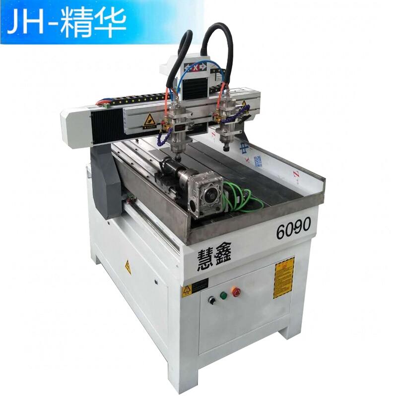 6090三維立體雕刻機小型一拖二3D雕刻機小型文玩工藝品雕刻機廠家