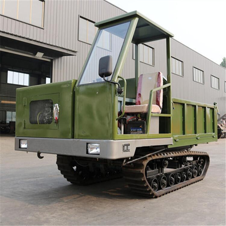 果園工程搬運車農(nóng)用山地座駕式履帶運輸車 手扶履帶車