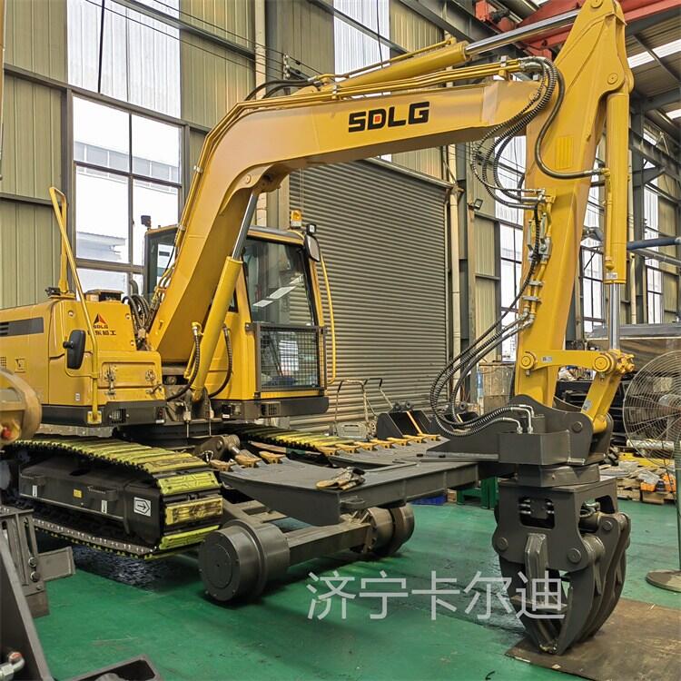 臨工75挖掘機(jī)換枕機(jī) 枕木機(jī) 鉤機(jī)加裝軌道行走輪