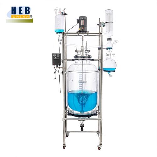 供應(yīng)200L大型雙層玻璃反應(yīng)釜HEB-200L 可定做1L/2L/3L/5L/10-200