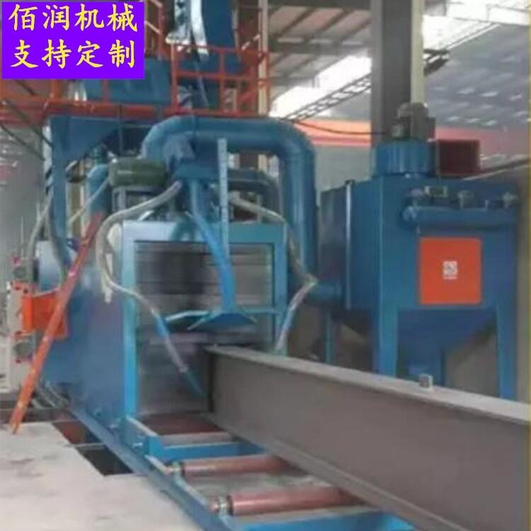 鹽城軌道通過式h型鋼拋丸機qh0816