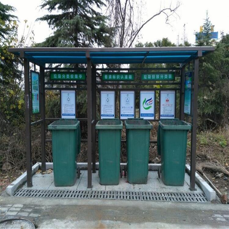 社區(qū)仿古垃圾分類廣告亭廠家直銷