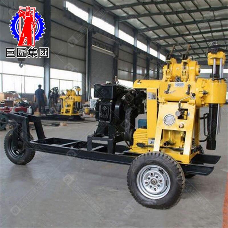 巨匠供應(yīng)XYX-130液壓巖芯鉆機(jī) 輪式勘探鉆機(jī) 20馬力輸出