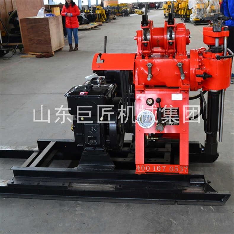 滑架式地質(zhì)勘探鉆機移動方便可取130米液壓巖芯鉆機