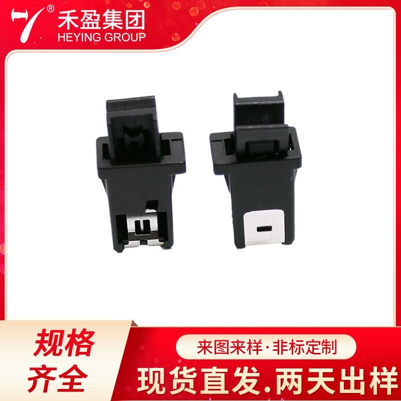 廠家批發(fā)汽車眼鏡盒按壓扣 尼龍按壓機械卡扣黑色家居隱藏式鎖扣 塑料按壓門扣DL-8