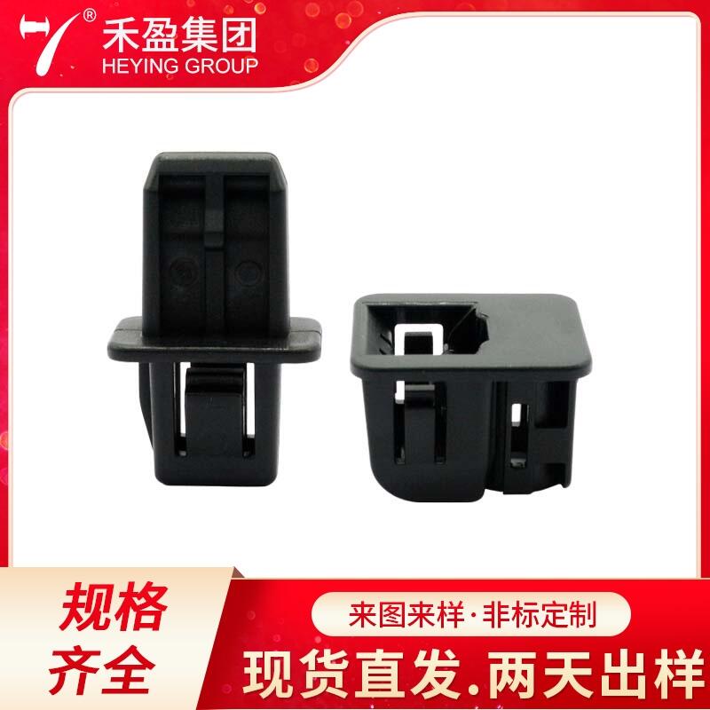 廠家批發(fā)電飯煲微波爐等塑料按壓扣 尼龍機械卡扣黑色家居隱藏式鎖扣 塑料按壓門扣DL-10