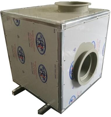 玻璃鋼低噪音風(fēng)機(jī)箱，防腐靜音風(fēng)機(jī)箱