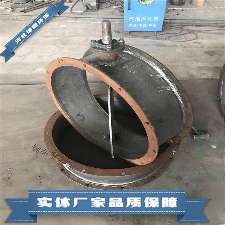 風(fēng)管插板閥 對夾通風(fēng)蝶閥 氣動百葉閥河北坤騰環(huán)保放心省心