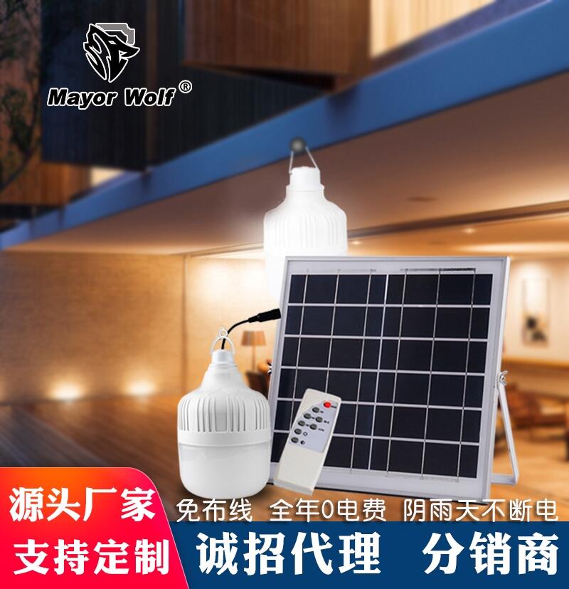 投射燈/聚光燈-LED太陽能球泡燈花園燈太陽能遙控燈太陽能射燈