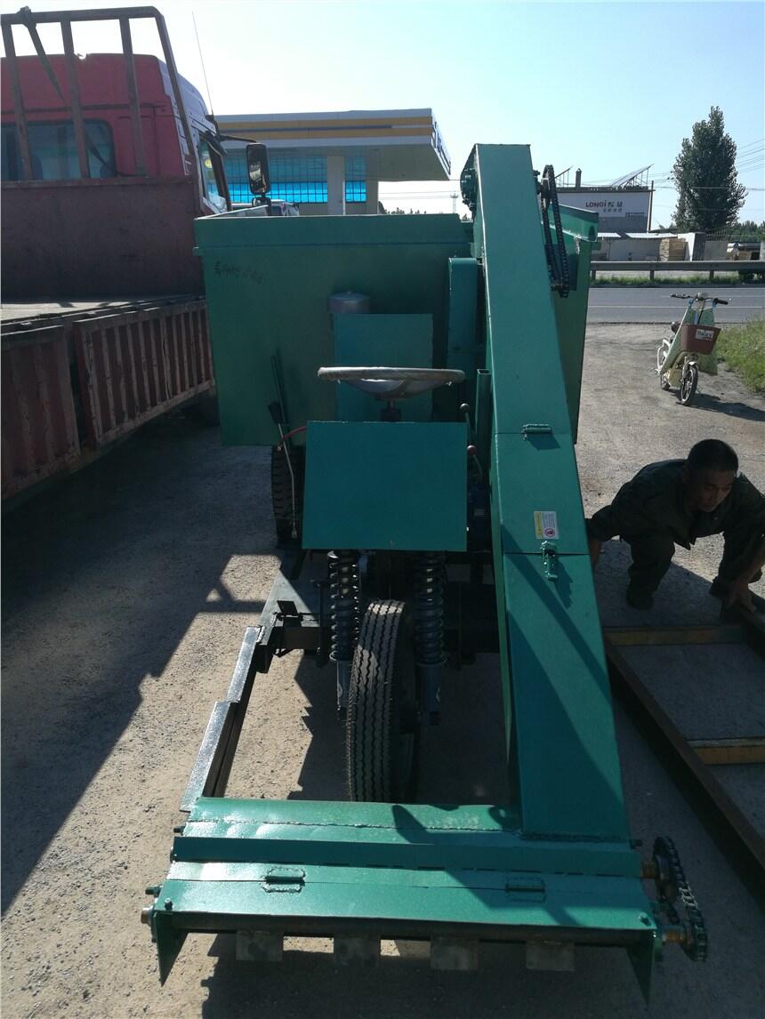 柴油三輪糞便清糞車  小型牛場自翻自卸鏟糞車