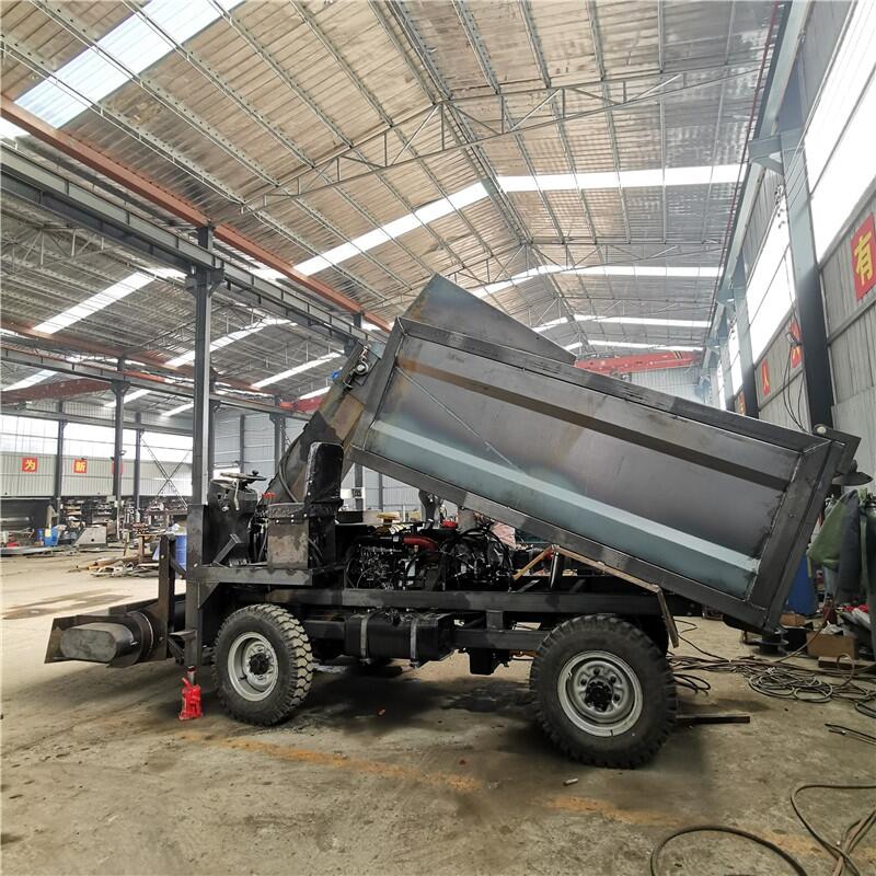 牛場(chǎng)柴油三輪清糞車 三輪自走式刮糞機(jī) 牛羊馬驢糞便清理車