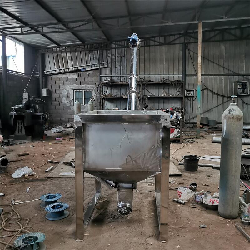 5米長傾斜沙子螺旋上料機 不銹鋼螺旋輸送機
