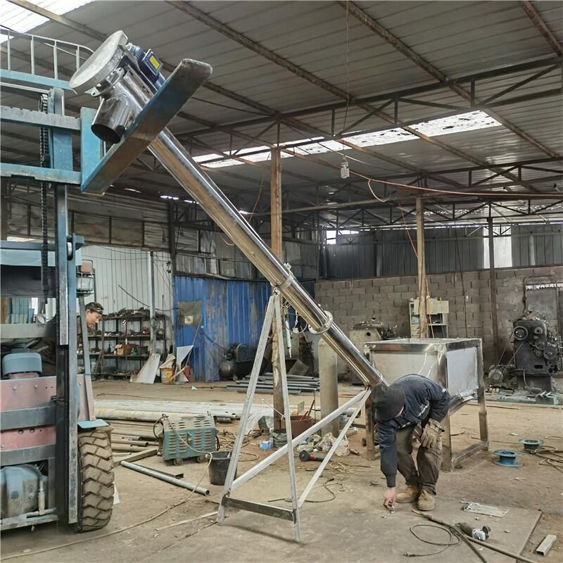 219管徑不銹鋼螺旋輸送機(jī) 電動(dòng)提升上料機(jī)