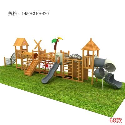 幼兒園戶(hù)外攀爬架木質(zhì)滑梯