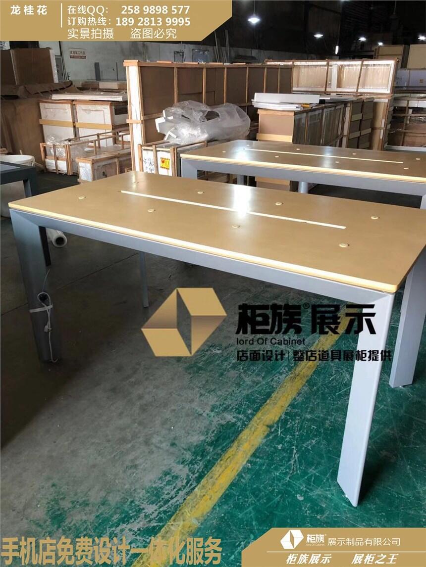 華為4.0木紋款開放式體驗(yàn)臺(tái)廠家 華為靠墻高柜