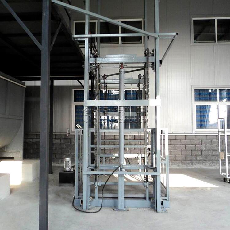 山東省淄博市廠房升降機貨梯導(dǎo)軌式液壓貨梯生產(chǎn)銷售