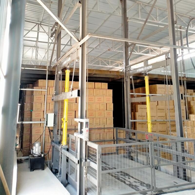 湖南省株洲市車間上料導軌式升降機導軌式卸貨平臺定制生產