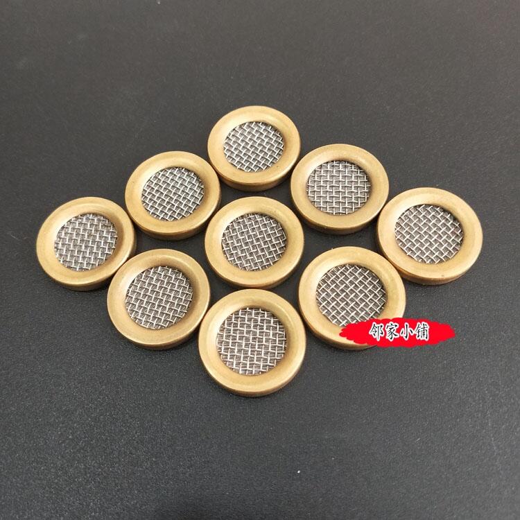 不銹鋼圓形銅包邊過濾網(wǎng)片 直徑6mm過濾網(wǎng)適用挖掘機(jī)輸油泵過濾