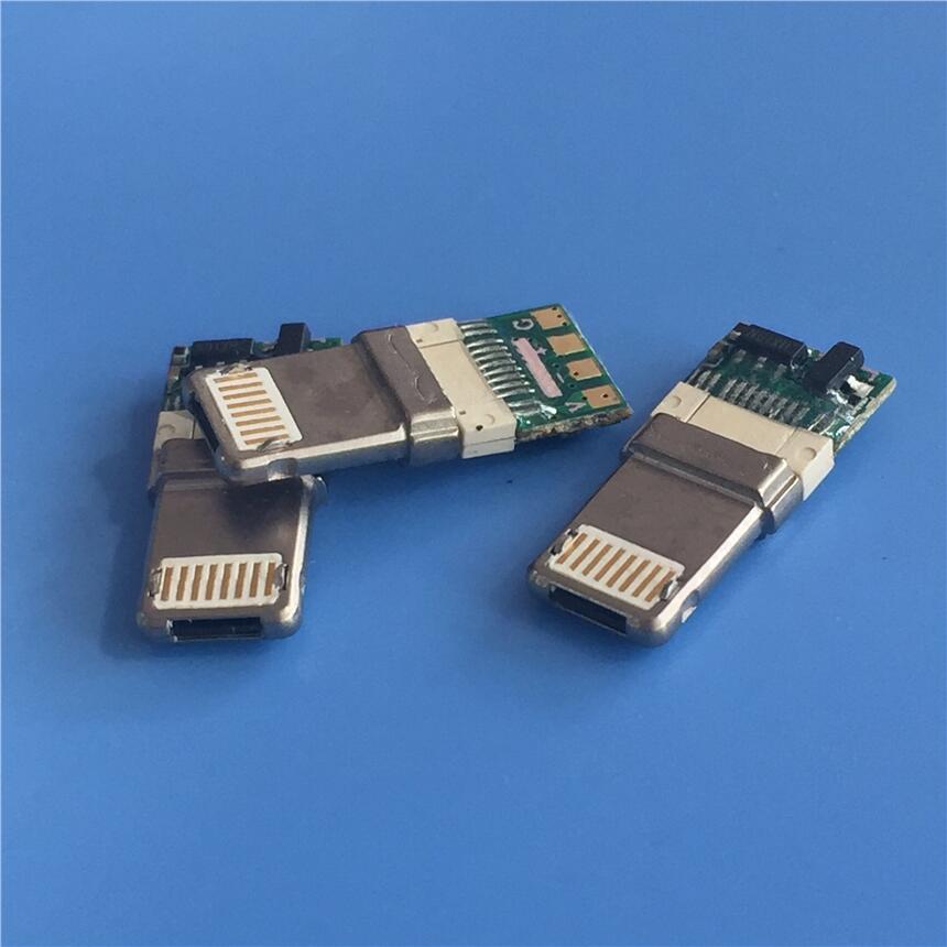 IPHONE/MICRO 雙面插頭 平安一體正反插公頭 帶數(shù)據(jù)傳輸