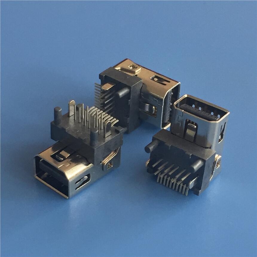 迷你DP20P母座 板上加高DP20P高清音頻插座 帶定位柱 DIP+SMT