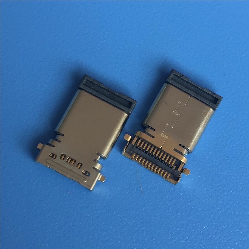 TYPE C 24P沉板雙貼公頭 USB 3.1 沉板前貼后插 24P雙排貼板