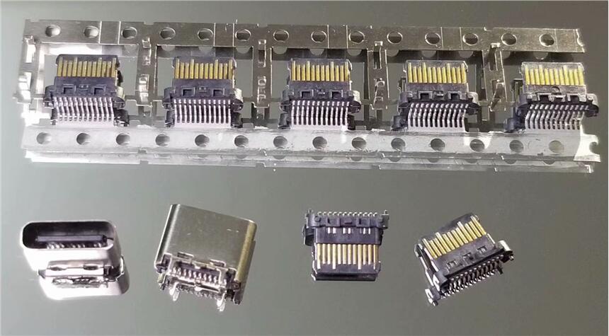 TYPE C 超短體6.5mm 立式貼片母座 USB 3.1 24P 立貼插座