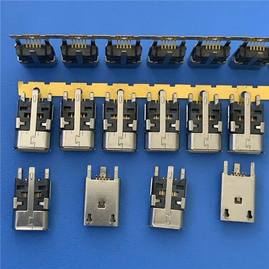 MICRO立式貼片母座10.0/10.5 邁克B型180度直立式貼板插座 10.0