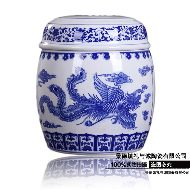 大號(hào)壽材 陶瓷骨灰盒 景德鎮(zhèn)陶骨灰罐廠家