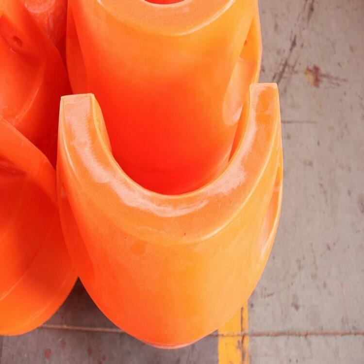河道防撞聚乙烯浮桶 兩半式浮體
