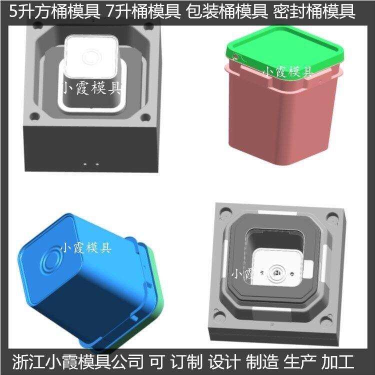 塑料涂料桶模具，涂料桶注塑模具