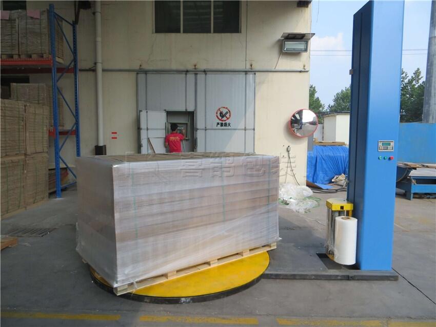 全自動(dòng)櫥柜托盤纏繞包裝機(jī)  包裝緊湊  自動(dòng)測(cè)高