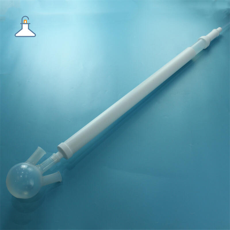 化工耐HF耐高溫PFA精餾冷凝反應裝置PFA精餾柱冷凝管