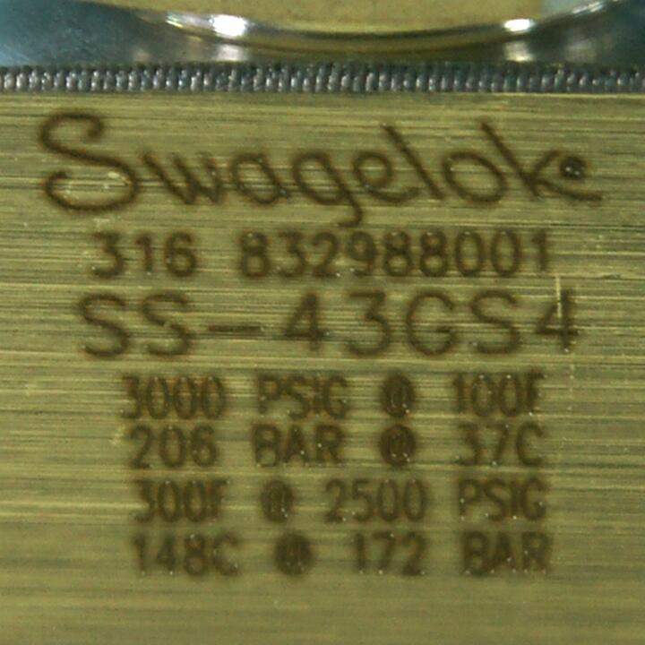 Swagelok不銹鋼 1件式 40系列球閥，1.4 Cv, 1/4 in.