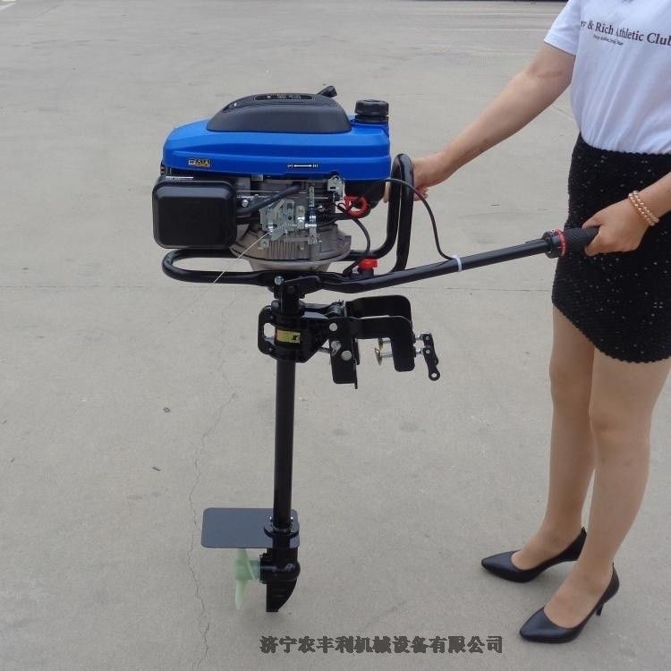 船掛機4沖程9馬力手拉啟動掛槳機宗申發(fā)動機船尾機廠家