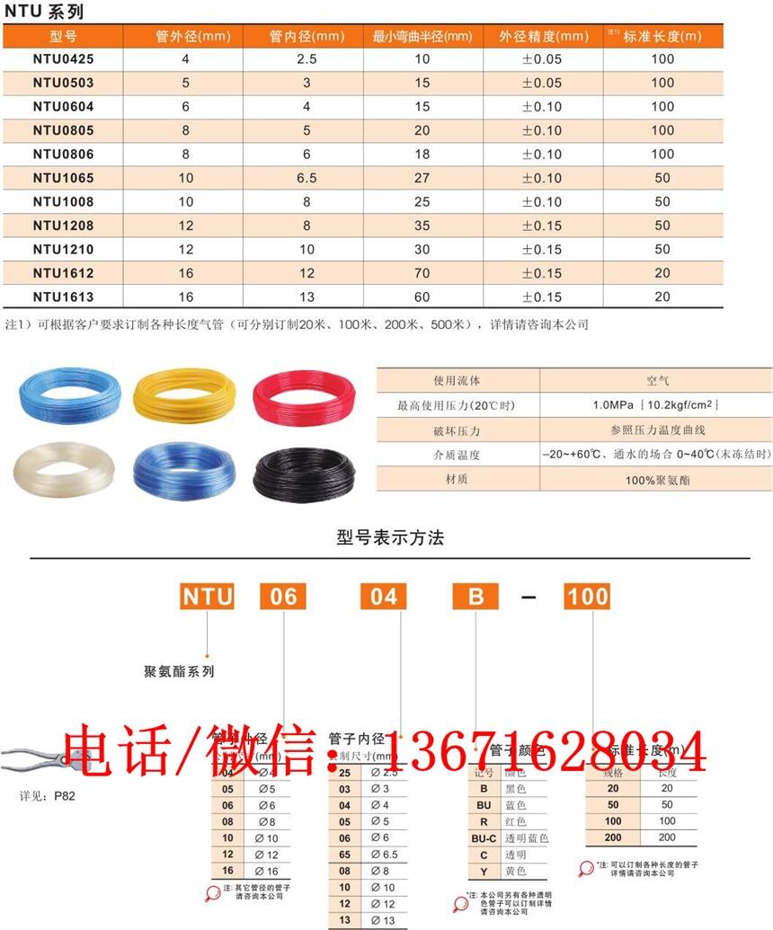 日本進口PU管什么價格