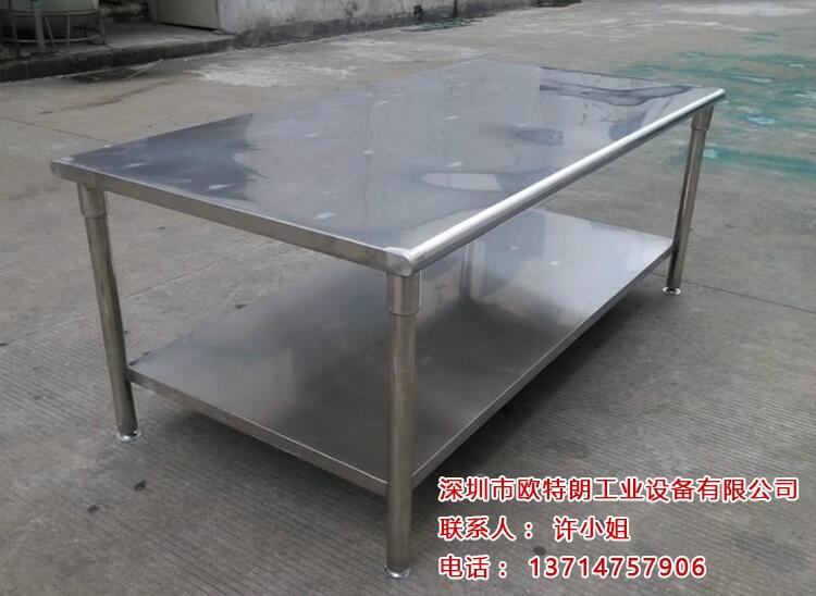 不銹鋼鉗工操作臺帶抽屜雙層工具掛板工作臺超凈重型多功能工作桌
