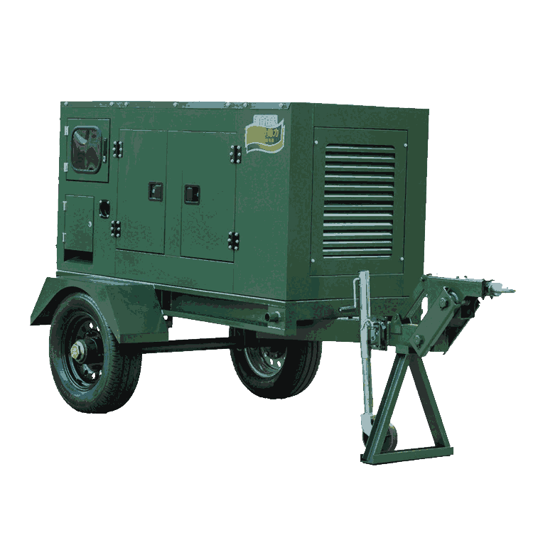 25KVA柴油發(fā)電機(jī)應(yīng)急備用拖車式移動電源無刷低噪款