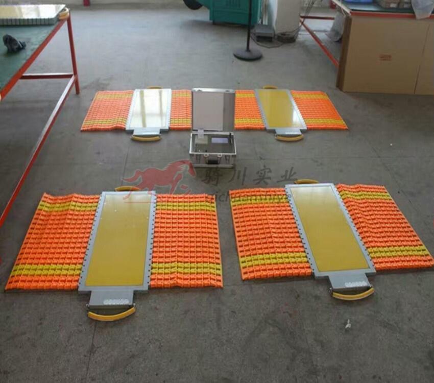 便攜式靜態(tài)軸重秤，四塊板便攜式汽車衡，30噸靜態(tài)稱重儀