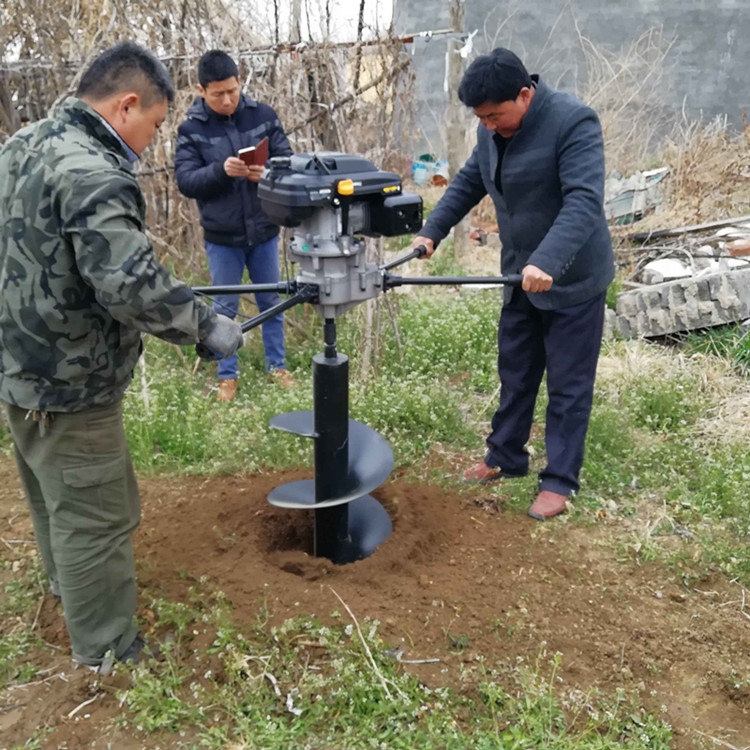 宏興3.8汽油挖坑機(jī) 大馬力汽油挖坑機(jī) 四沖程純汽油挖坑機(jī)