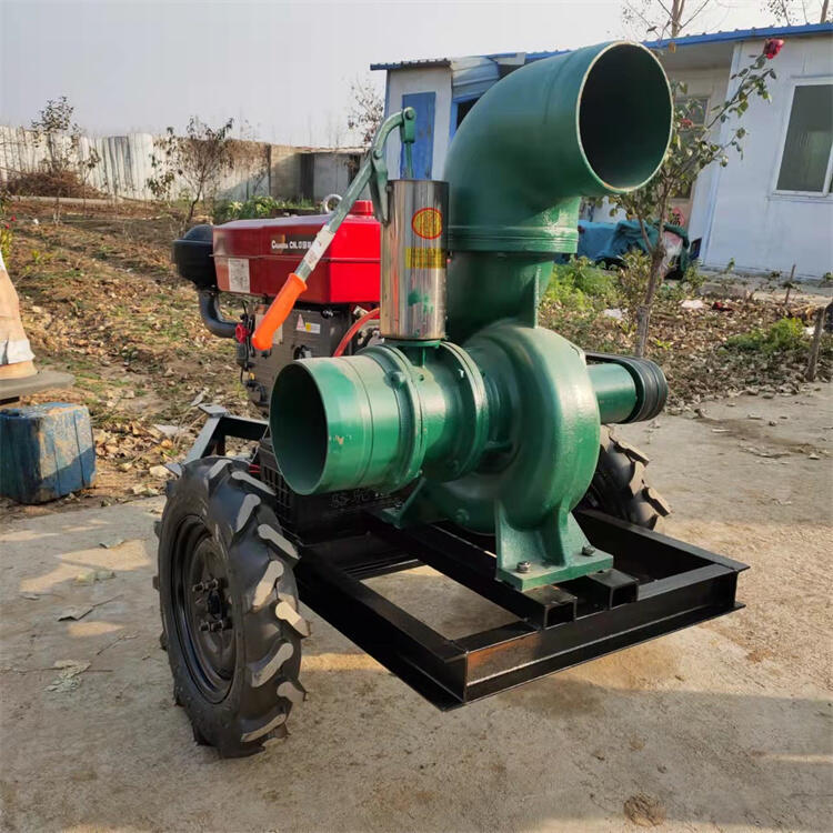 專用汽油抽水泵圖片通化適用于農(nóng)田澆灌泵十寸緊急排澇泵混流泵 省人工