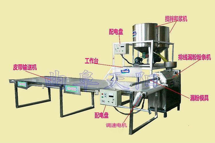 全自動(dòng)無(wú)礬紅薯粉條機(jī)漏粉機(jī)生產(chǎn)線(xiàn)