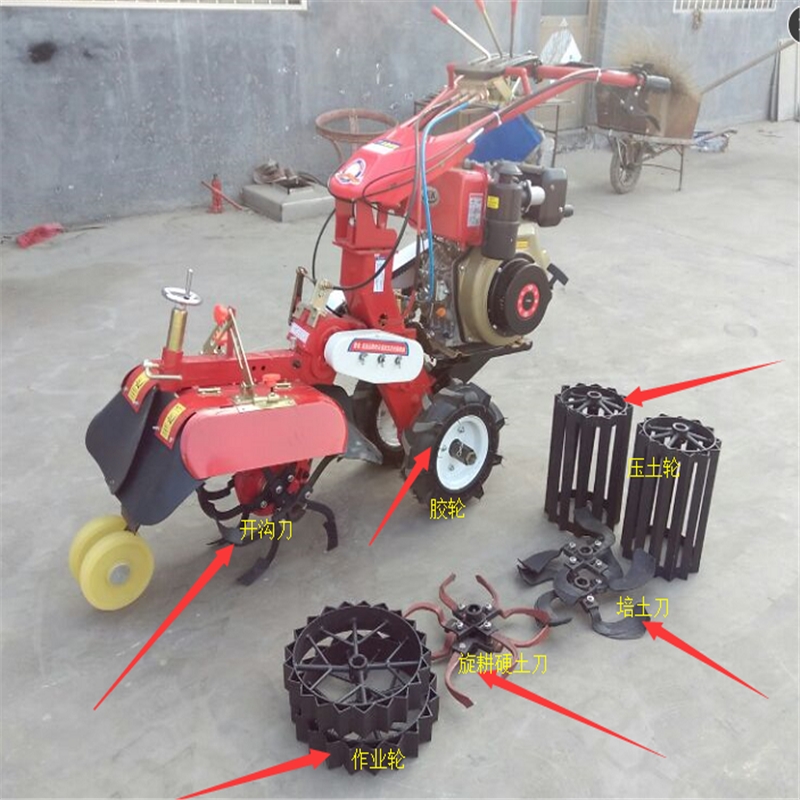 質(zhì)優(yōu)價廉一機(jī)多用田園管理機(jī) 大馬力大蔥開溝培土機(jī)