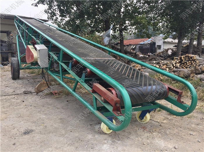 多功能移動輸送皮帶機 定做網(wǎng)帶輸送機 大型皮帶輸送機價格