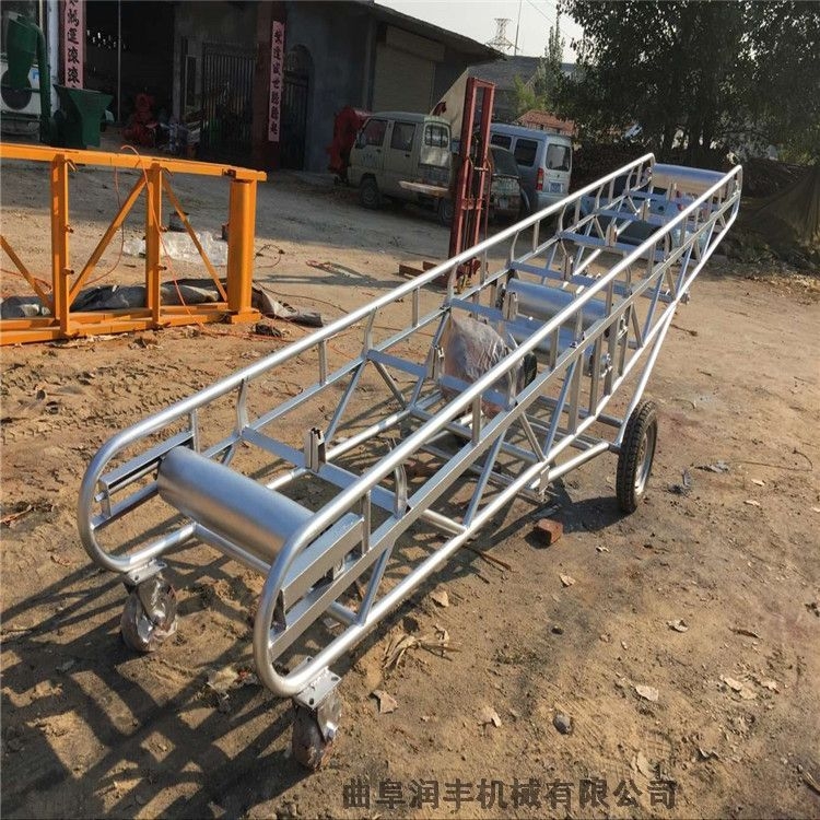 水泥裝車用的輸送機(jī) 沙子裝車皮帶機(jī)參數(shù) 防滑皮帶輸送機(jī)