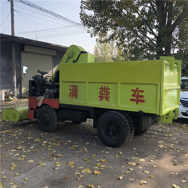 5立方2驅(qū)清糞車柴油動力刮糞除糞機液壓自卸式清糞機