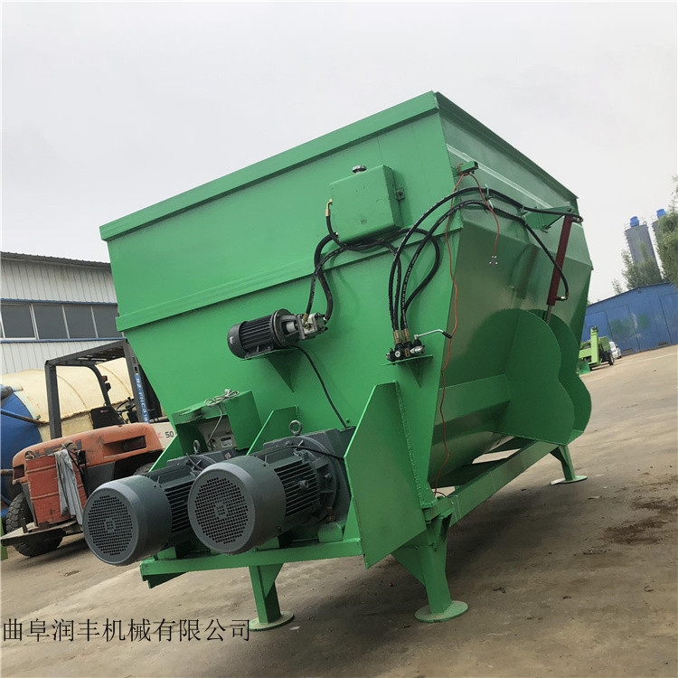 方草捆粉碎攪拌機草料混合機12立方攪拌機
