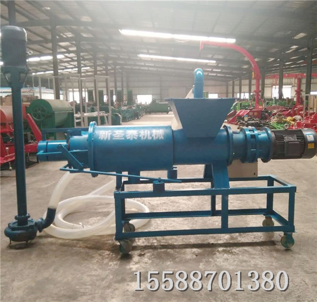 白銀豬糞豬尿擠壓分離機(jī)廠家 豬糞粑粑干濕分離機(jī)